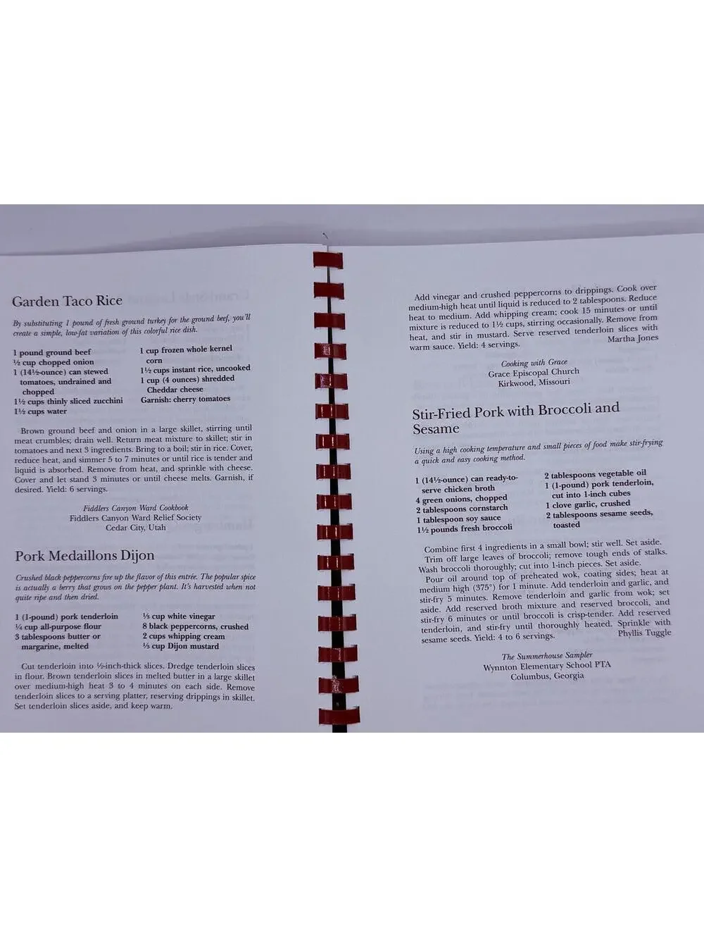 Vintage Community Cookbook, America's Best Recipes, 1994 Hometown Collection